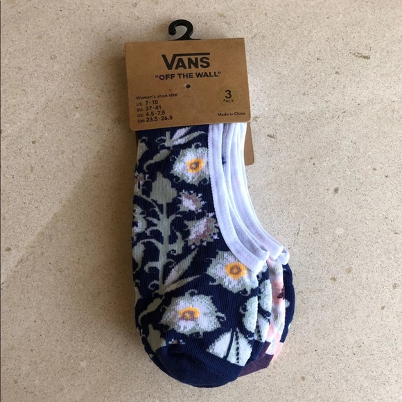 VANS 3-pair women’s no-show liners, shoe size 7-10 - Picture 3 of 7